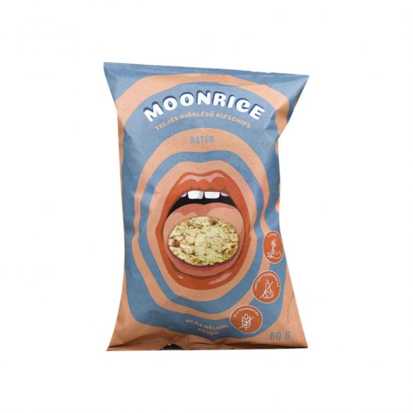 Gluténmentes moonrice rizschips natúr 60g