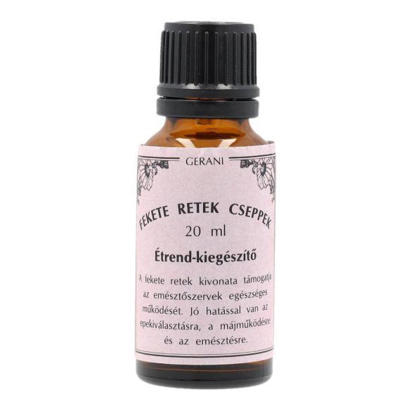 Gerani fekete retek cseppek 20 ml