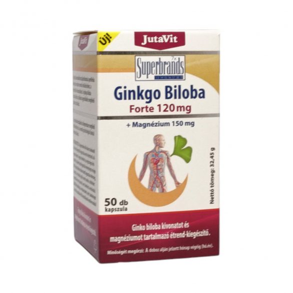 Jutavit ginkgo biloba 120mg + magnézium 150mg 50 db