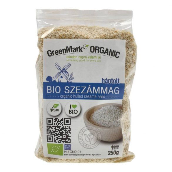 Greenmark bio szezámmag hántolt 250g