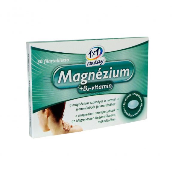 1x1 vitaday magnézium+b6-vitamin filmtabletta 30 db