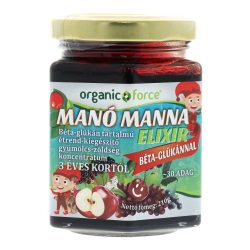   Organic force manó manna elixír béta-glükán tartalmú gyümölcs-zöldség koncentrátum gyerekeknek 3 éves kortól 210g