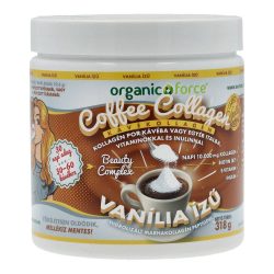   Organic force kávé kollagén por kávéba vagy egyéb italba vitaminokkal és inulinnal vanília 318g