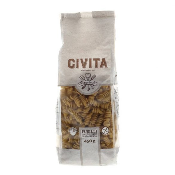 Civita kukorica száraztészta fusilli 450g