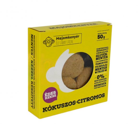 Majomkenyér kókuszos-citrusos keksz 50g