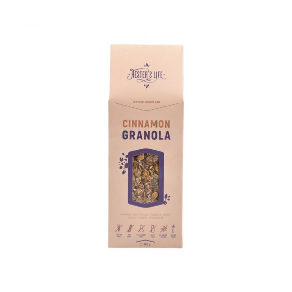 Hester's life cinnamon granola fahéjas granola 320g