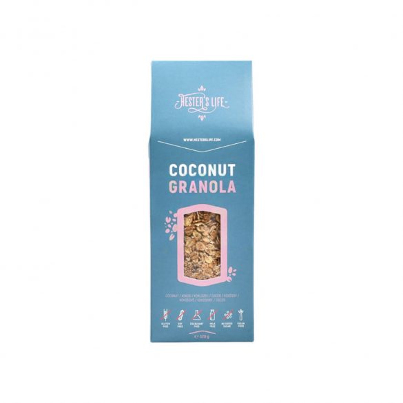 Hester's life coconut granola kókuszos granola 320g