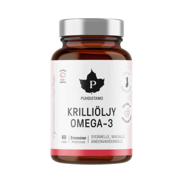 Puhdistamo krilliöljy omega-3 olaj 60 kapszula