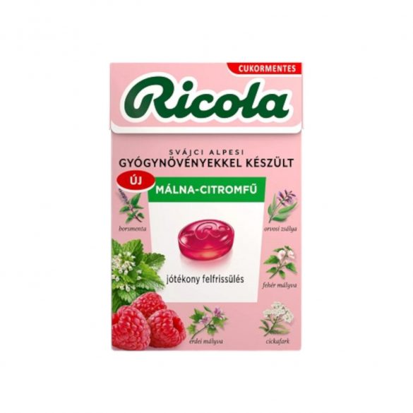 Ricola málna-citromfű 40g