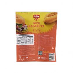 Schär gluténmentes mini bagett elősütött 2x75g 150g