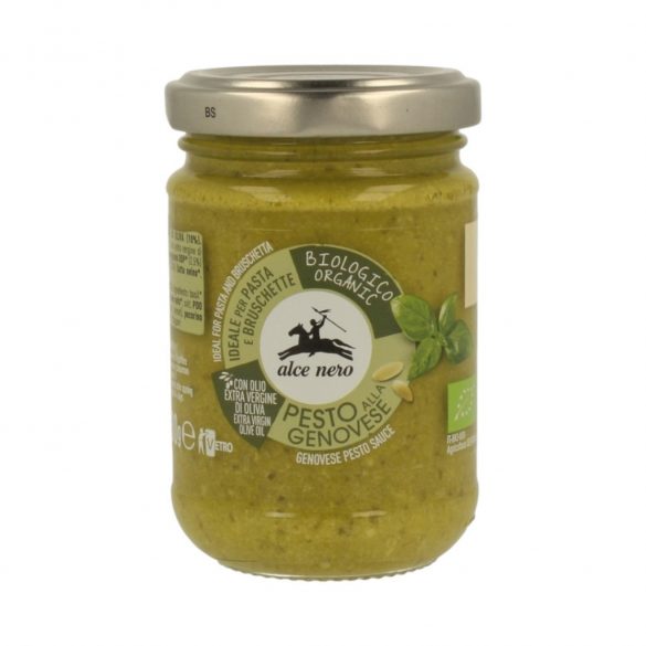 BIO Genovai bazsalikomszósz (pesto)  Alce Nero 130 g