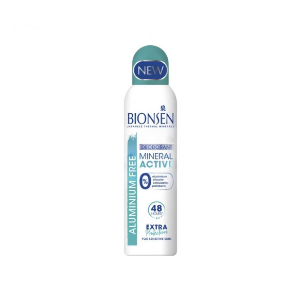 Bionsen deo spray mineral active érzékeny bőrre alumínium mentes 150 ml