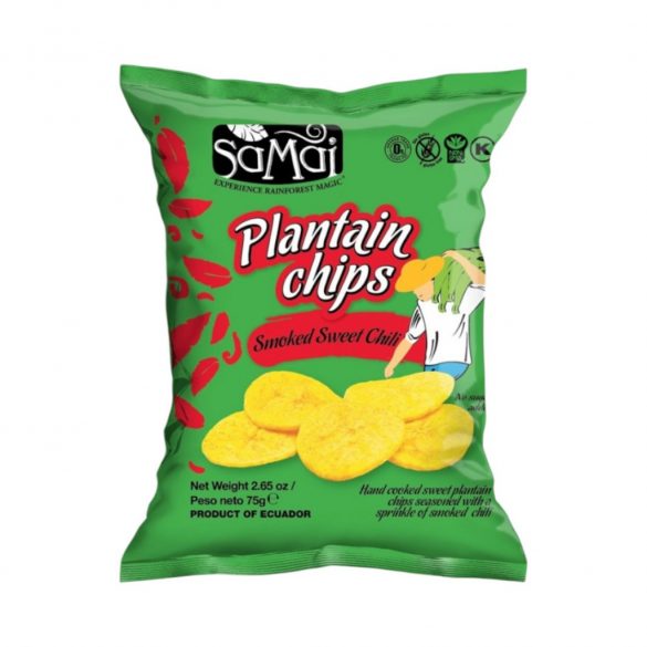 SAMAI Plantain chips édes chilli  főzőbanán 75 g