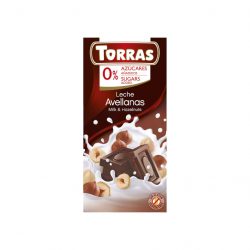   Torras gluténmentes tejcsokoládé mogyoró cukor nélkül 75g