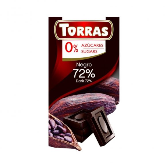 Torras Étcsokoládé 72% kakaóval 75 g