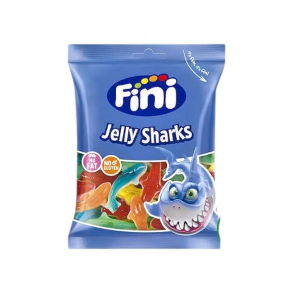 Fini sharks (jelly) gluténmentes, 0% zsír 10304 75-85g