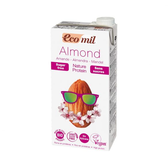 Ecomil bio mandulaital cukormentes-protein 1000 ml