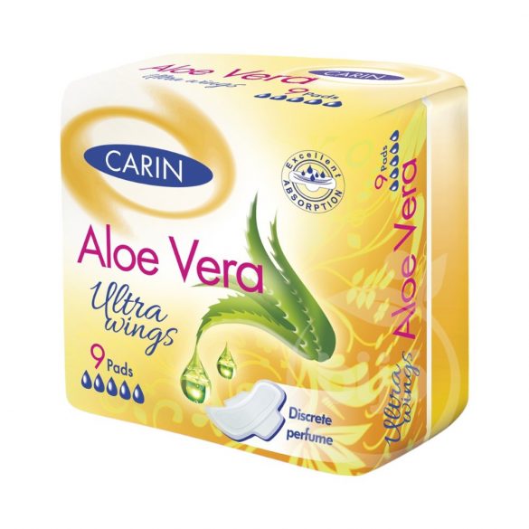 Carin ultra aloe vera ultravékony szárnyas intimbetét 9 db