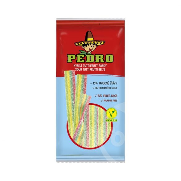 Pedro tutti frutti belt gumicukor vegán 80g