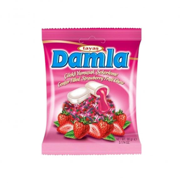 Damla epres töltött cukor 90g