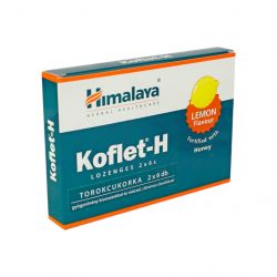   Himalaya koflet-h torokcukorka gyógynövény kivonatokkal és mézzel citrom ízesítéssel 12db