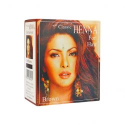 Classic henna hajszínező por sötétbarna 100g