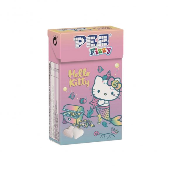 Pez hello kitty fizzy hearts (tutti frutti, eper) 30g