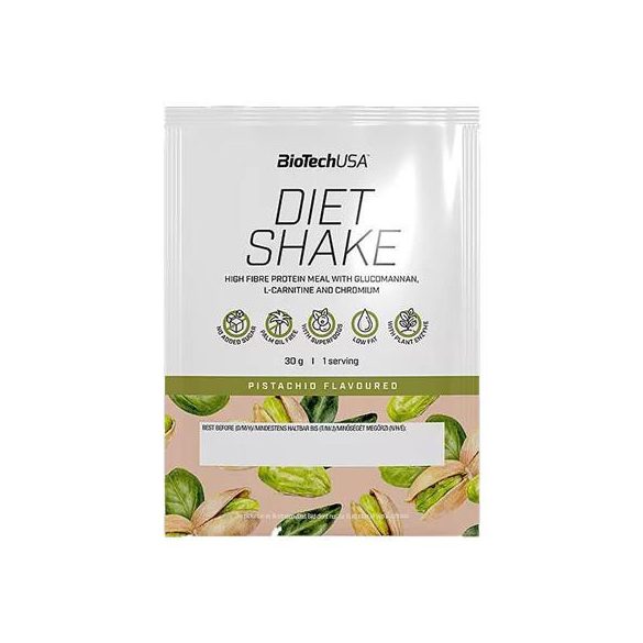 Étrend-kiegészítő italpor, 30g, BIOTECH USA "Diet Shake", pisztácia